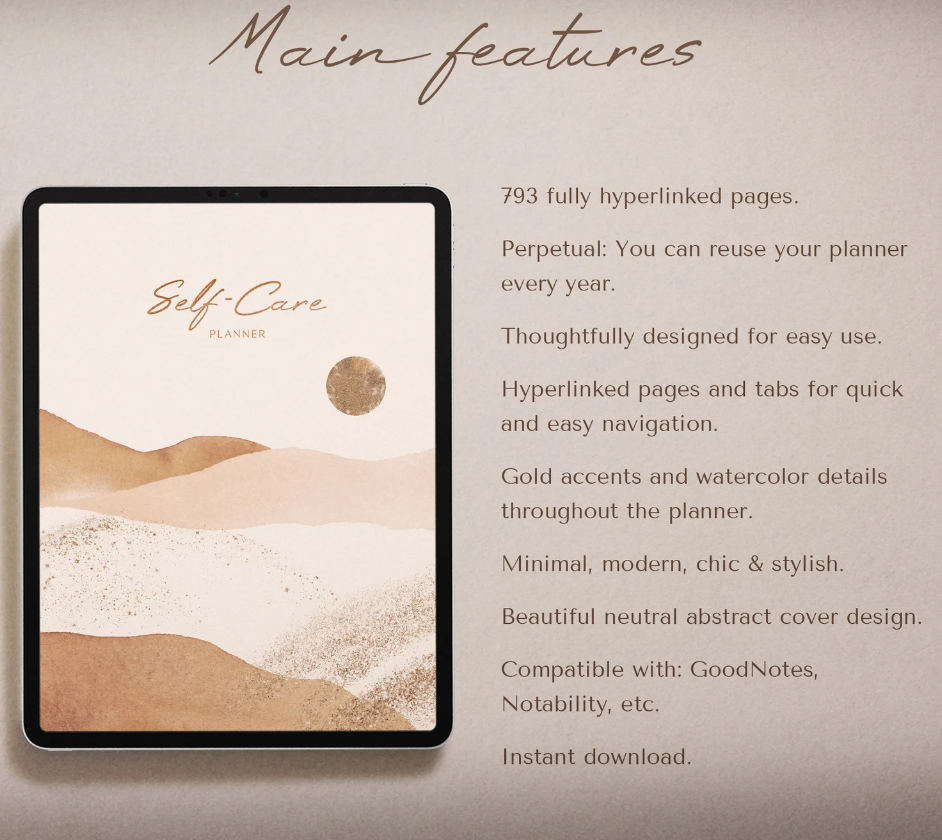 Printable Self Care Journal